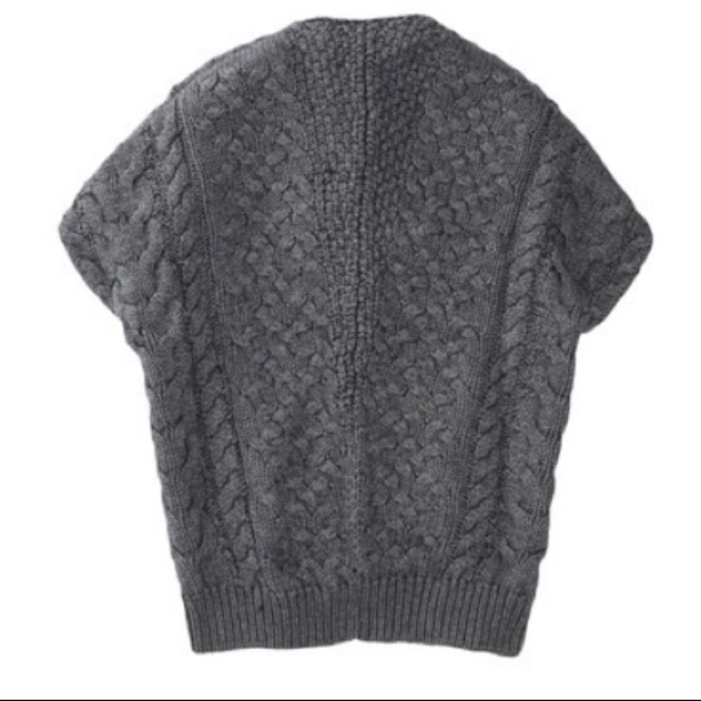 Cable Knit Poncho - Picture 2 of 2